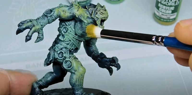 Pennelli per la tecnica del pennello a secco (dry brush)